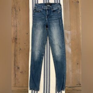 Classic Blue Denim Jeans High Rise Leggings